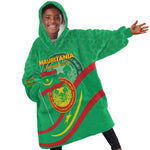 Mauritania Personalized Kid Wearable Blanket Hoodie Happy Independence Day - African Pride