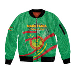Mauritania Personalized Sleeve Zip Bomber Jacket Happy Independence Day - African Pride
