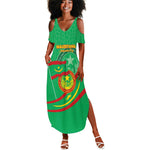 Mauritania Personalized Summer Maxi Dress Happy Independence Day - African Pride