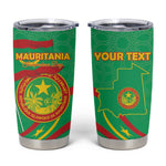 Mauritania Personalized Tumbler Cup Happy Independence Day - African Pride