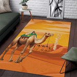 Mauritania Sahara Area Rug Camel With Map - African Pride