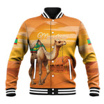 Mauritania Sahara Personalized Baseball Jacket Camel With Map - African Pride