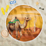 Mauritania Sahara Beach Blanket Camel With Map - African Pride