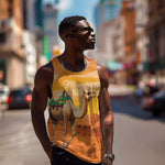Mauritania Sahara Personalized Men Tank Top Camel With Map - African Pride