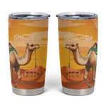 Mauritania Sahara Personalized Tumbler Cup Camel With Map - African Pride