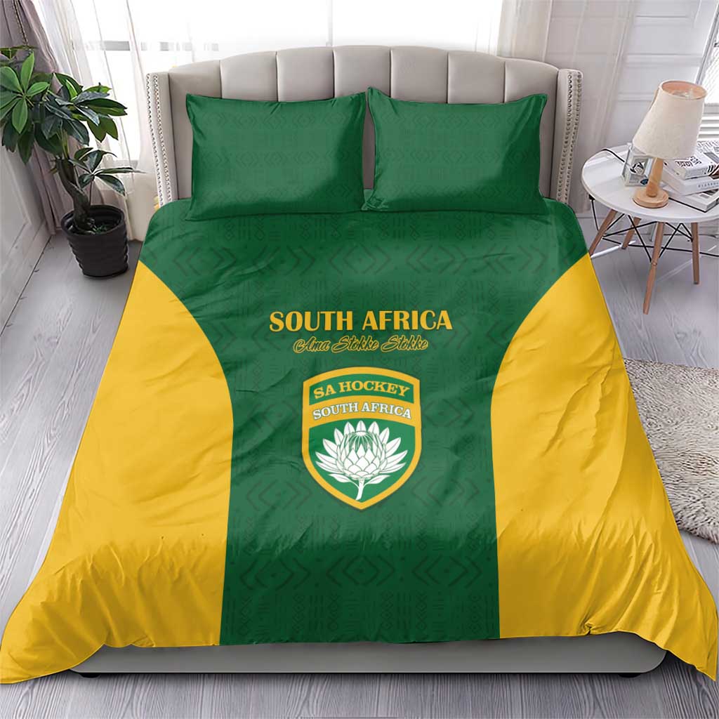 South Africa Hockey Bedding Set Come On Ama Stokke Stokke - African Pride