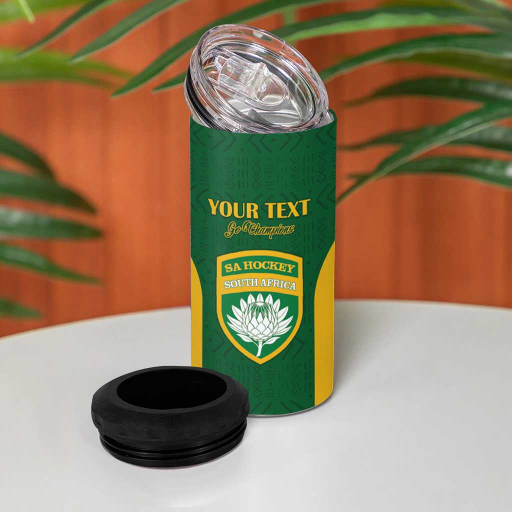South Africa Hockey Custom 4 in 1 Can Cooler Tumbler Come On Ama Stokke Stokke - African Pride