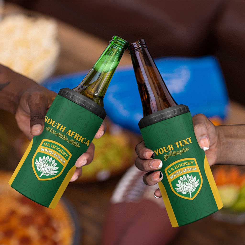 South Africa Hockey Custom 4 in 1 Can Cooler Tumbler Come On Ama Stokke Stokke - African Pride
