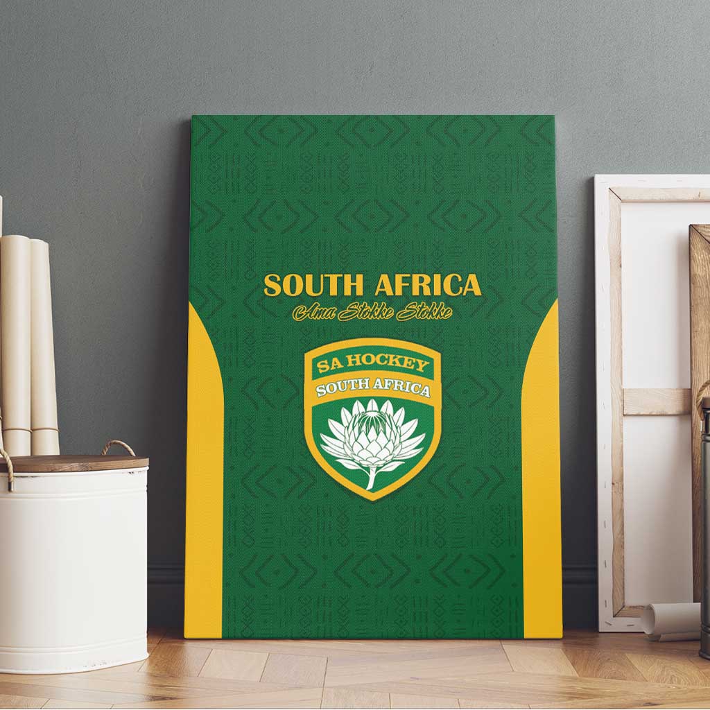 South Africa Hockey Canvas Wall Art Come On Ama Stokke Stokke - African Pride
