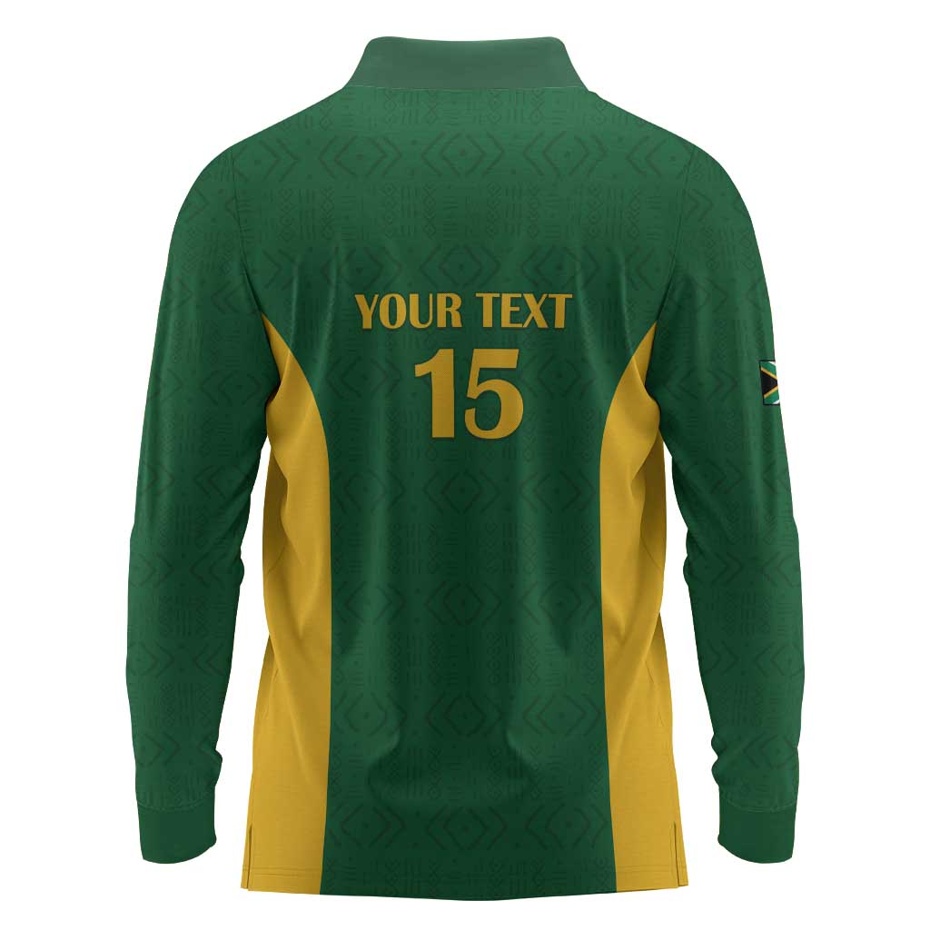 South Africa Hockey Custom Long Sleeve Polo Shirt Come On Ama Stokke Stokke - African Pride