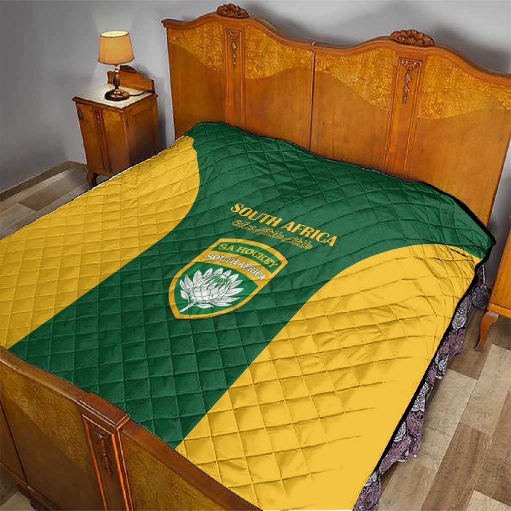 South Africa Hockey Quilt Come On Ama Stokke Stokke - African Pride