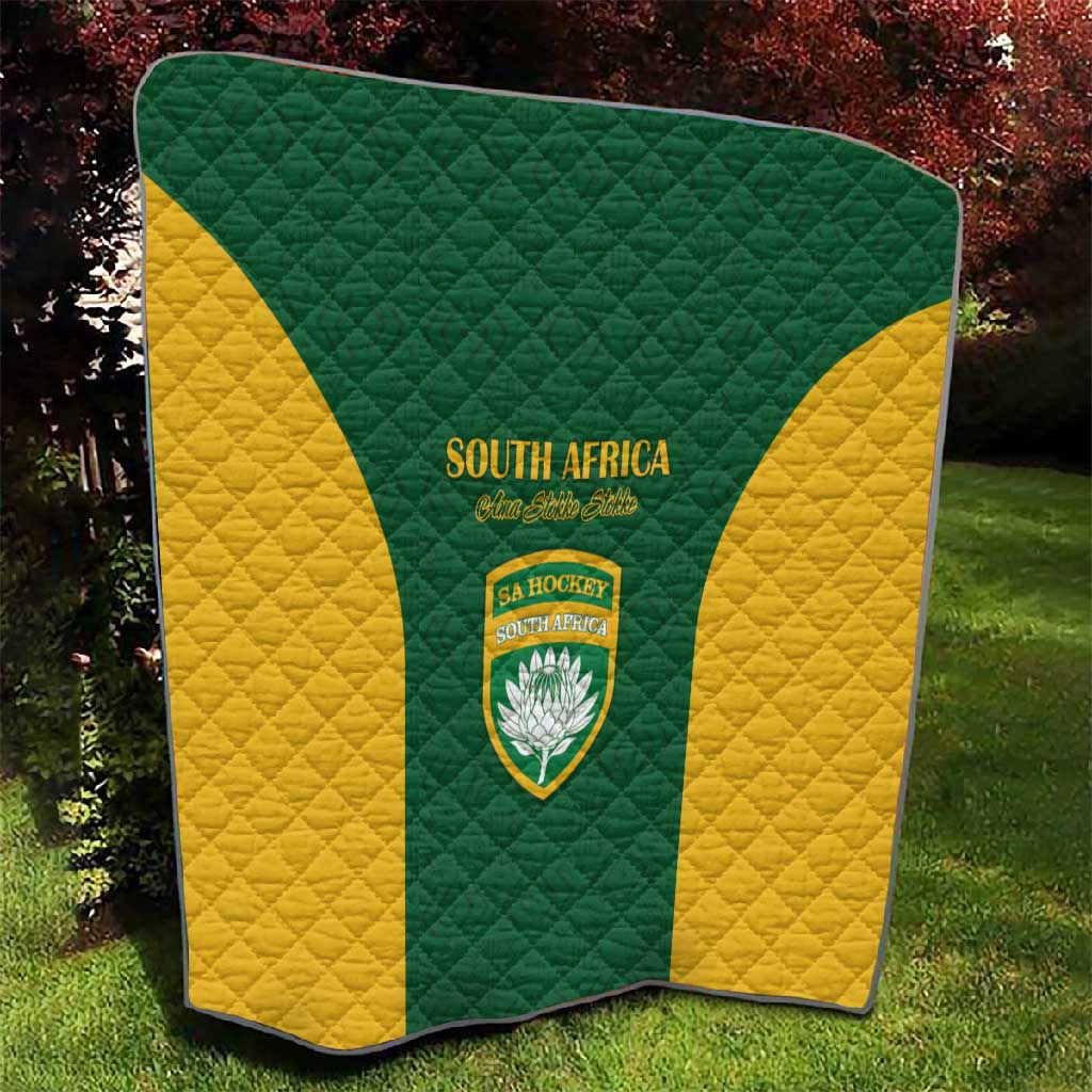 South Africa Hockey Quilt Come On Ama Stokke Stokke - African Pride