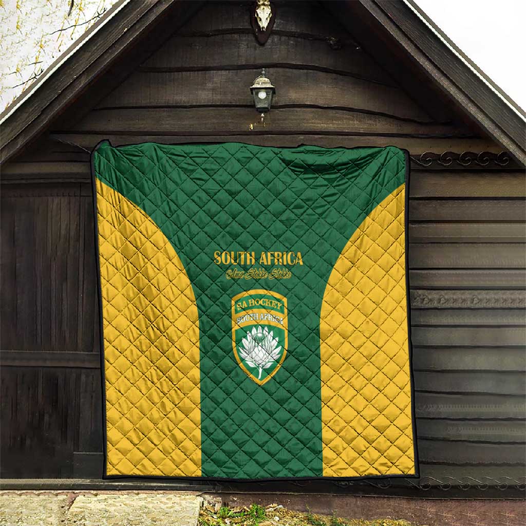 South Africa Hockey Quilt Come On Ama Stokke Stokke - African Pride