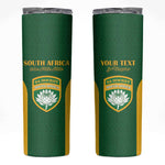 South Africa Hockey Custom Skinny Tumbler Come On Ama Stokke Stokke - African Pride