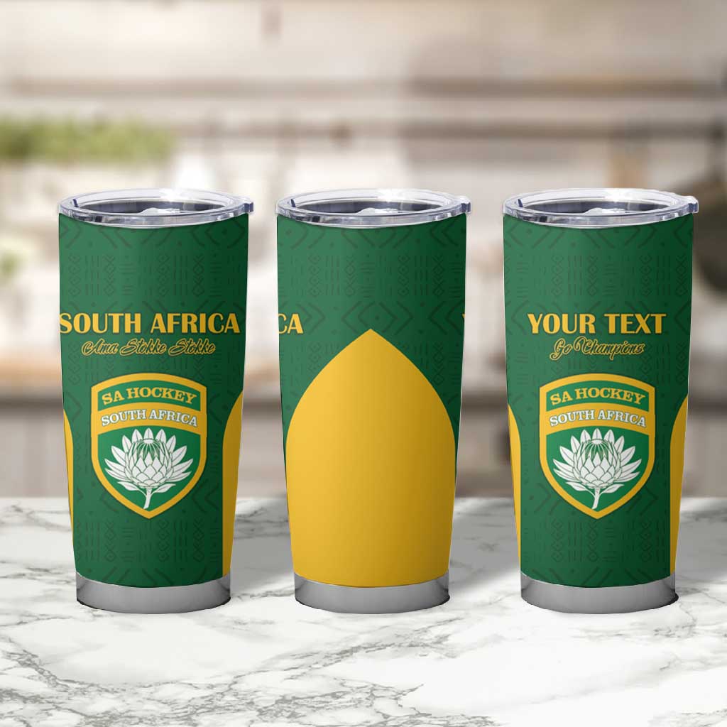South Africa Hockey Custom Tumbler Cup Come On Ama Stokke Stokke - African Pride