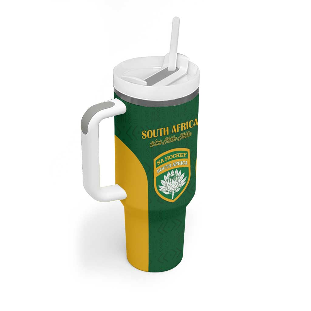 South Africa Hockey Custom Tumbler With Handle Come On Ama Stokke Stokke - African Pride