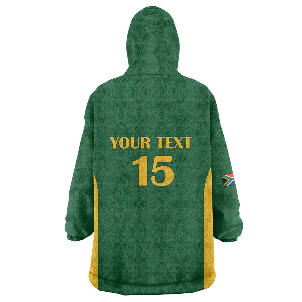 South Africa Hockey Custom Wearable Blanket Hoodie Come On Ama Stokke Stokke - African Pride