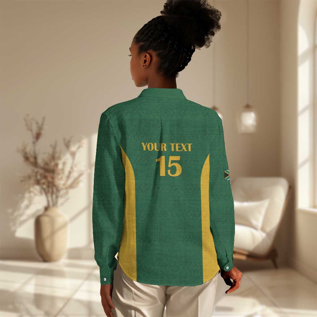 South Africa Hockey Custom Women Casual Shirt Come On Ama Stokke Stokke - African Pride