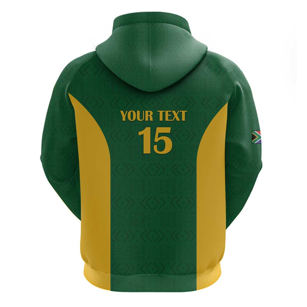 South Africa Hockey Custom Zip Hoodie Come On Ama Stokke Stokke - African Pride