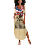 Montford Point Marines Legacy Summer Maxi Dress First Black U.S. Marines - African Pride