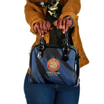 Honoring the First Black Marines Shoulder Handbag Montford Point Heroes - Blue - African Pride