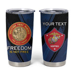 Personalized Honoring the First Black Marines Tumbler Cup Montford Point Heroes - Blue - African Pride