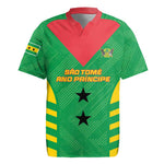 Sao Tome and Principe Football Custom Rugby Jersey Sporty Style - Green Color
