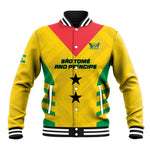 Sao Tome and Principe Football Custom Baseball Jacket Sporty Style - Yellow Color
