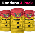 Sao Tome and Principe Football Custom Neck Gaiter Sporty Style - Yellow Color LT15