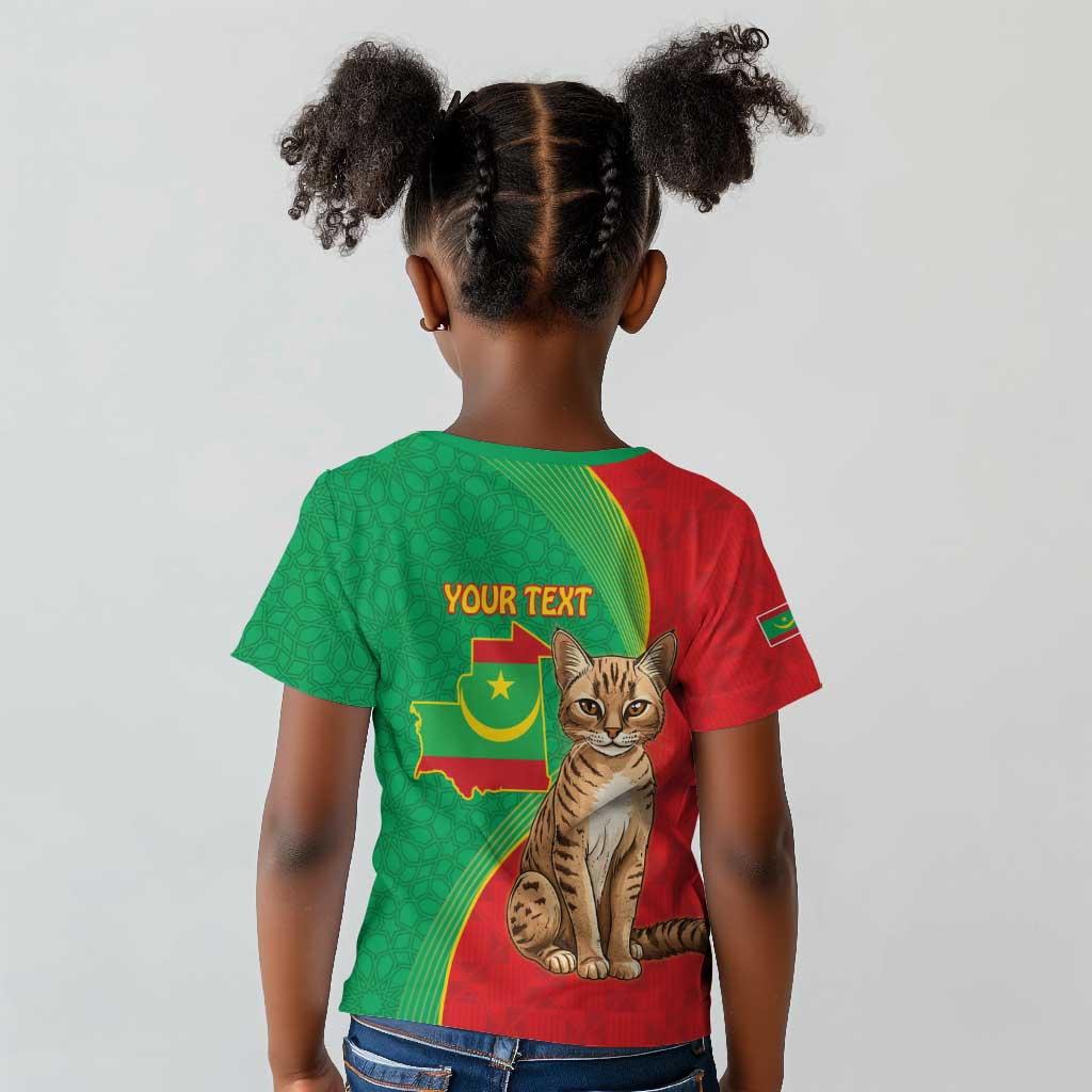 Personalized Mauritania Kid T shirt Felis Lybica - Islamic Mix African Pattern