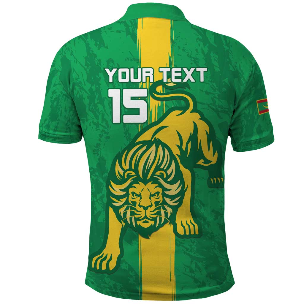 Custom Mauritania Football Polo Shirt Go Lions of Chinguetti