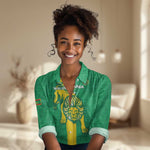Custom Mauritania Football Women Casual Shirt Go Lions of Chinguetti LT15
