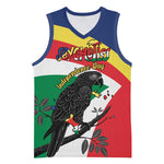 Personalized Happy Seychelles Independence Day Basketball Jersey Black Parrot Coat Of Arms - African Pride