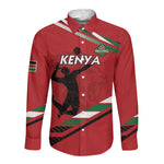 Custom Kenya Volleyball Long Sleeve Button Shirt Go Champions