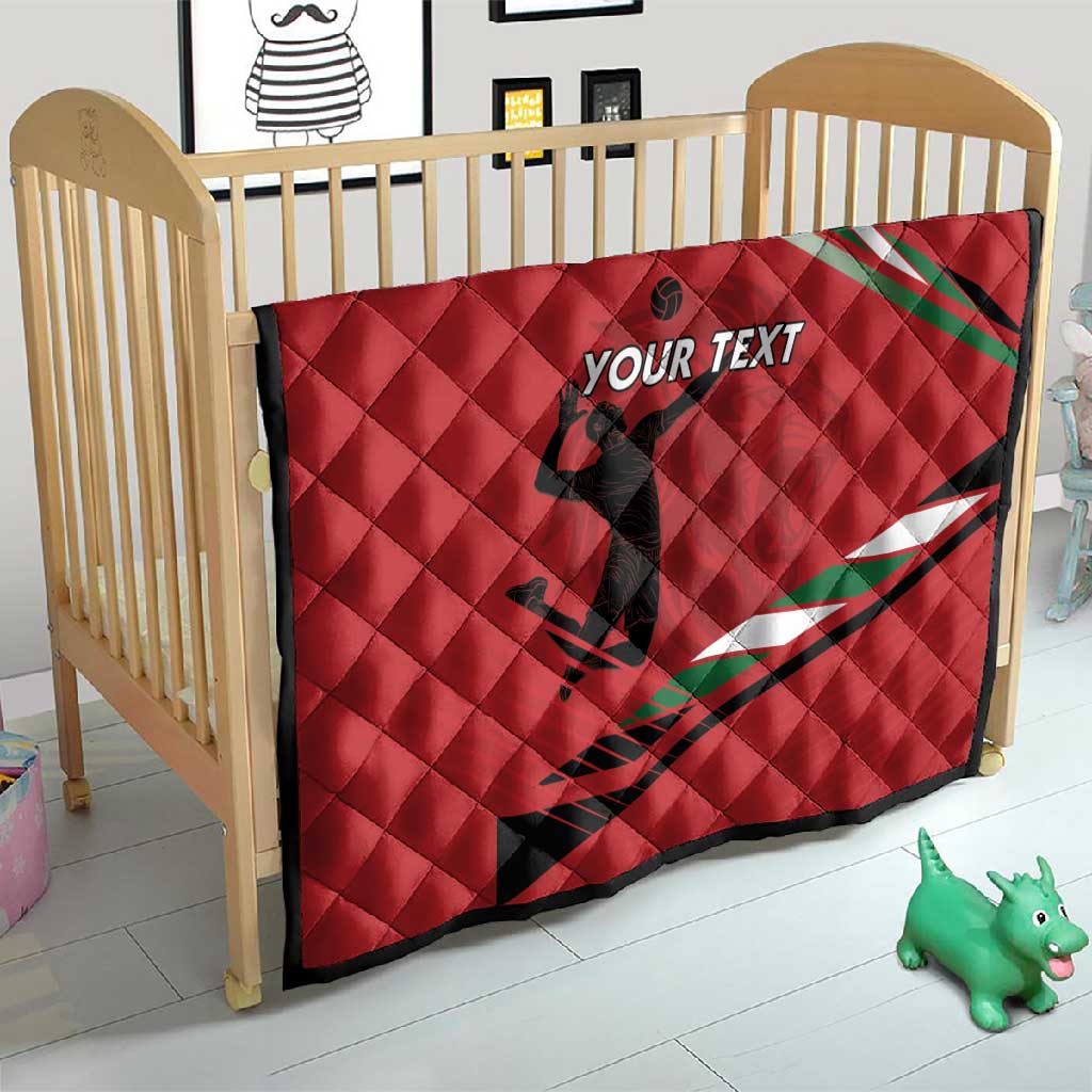 Custom Kenya Volleyball Quilt Go Champions