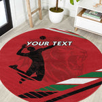 Custom Kenya Volleyball Round Carpet Go Champions