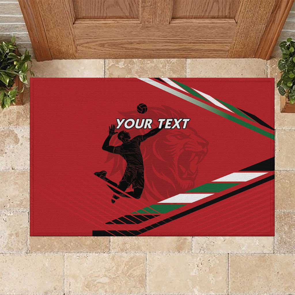 Custom Kenya Volleyball Rubber Doormat Go Champions