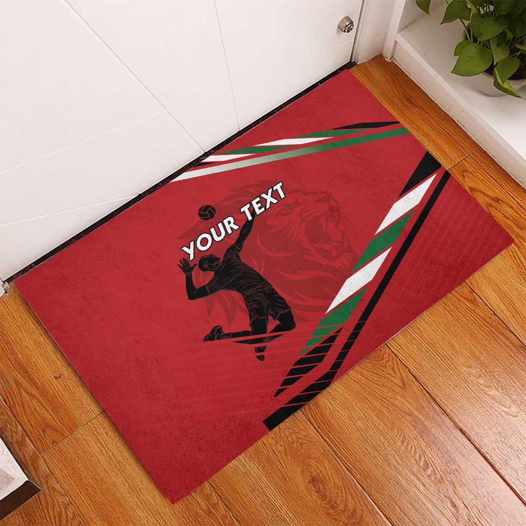 Custom Kenya Volleyball Rubber Doormat Go Champions