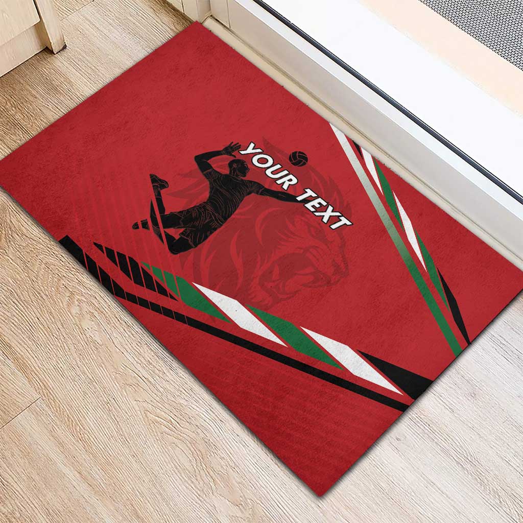 Custom Kenya Volleyball Rubber Doormat Go Champions