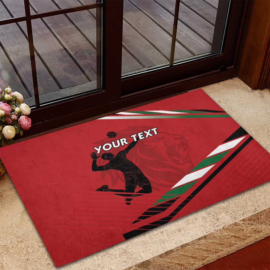Custom Kenya Volleyball Rubber Doormat Go Champions