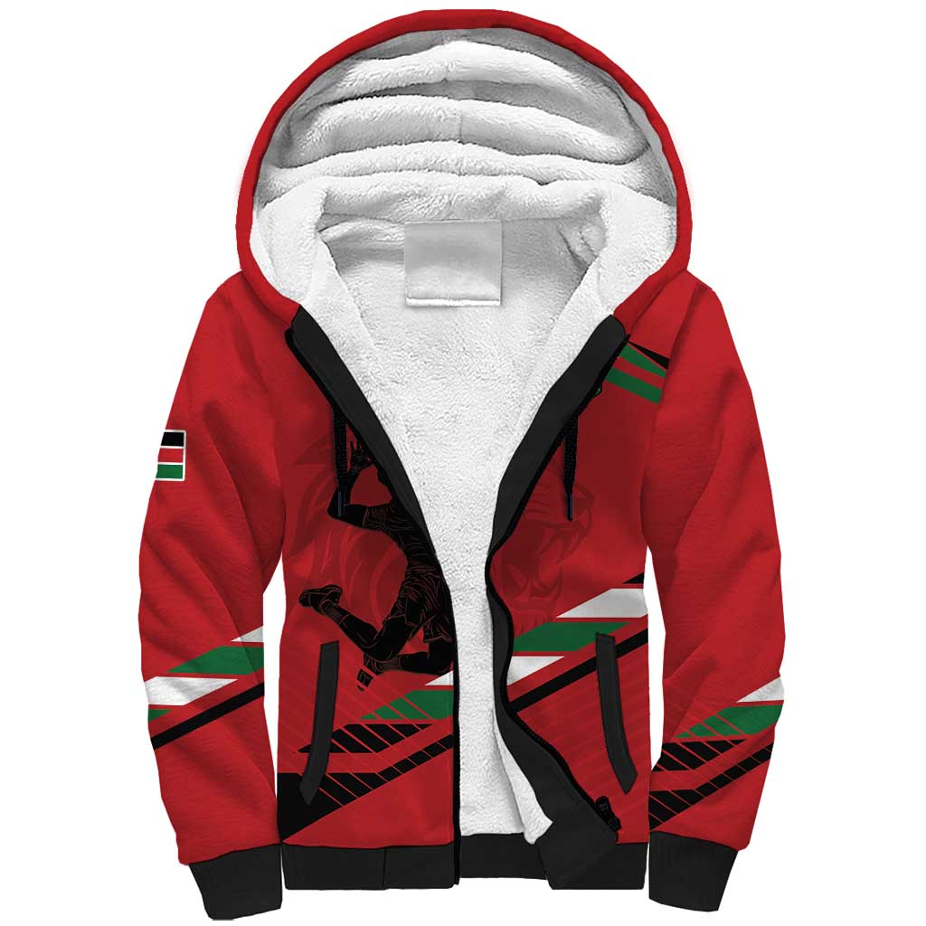 Custom Kenya Volleyball Sherpa Hoodie Go Champions