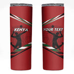 Custom Kenya Volleyball Skinny Tumbler Go Champions