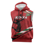 Custom Kenya Volleyball Sleeveless Hoodie Go Champions - African Pride