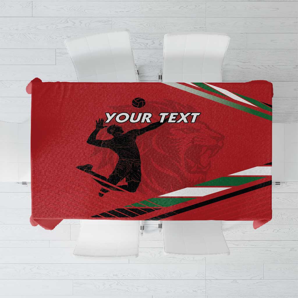 Custom Kenya Volleyball Tablecloth Go Champions