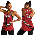 Custom Kenya Volleyball Women Racerback Tank Go Champions