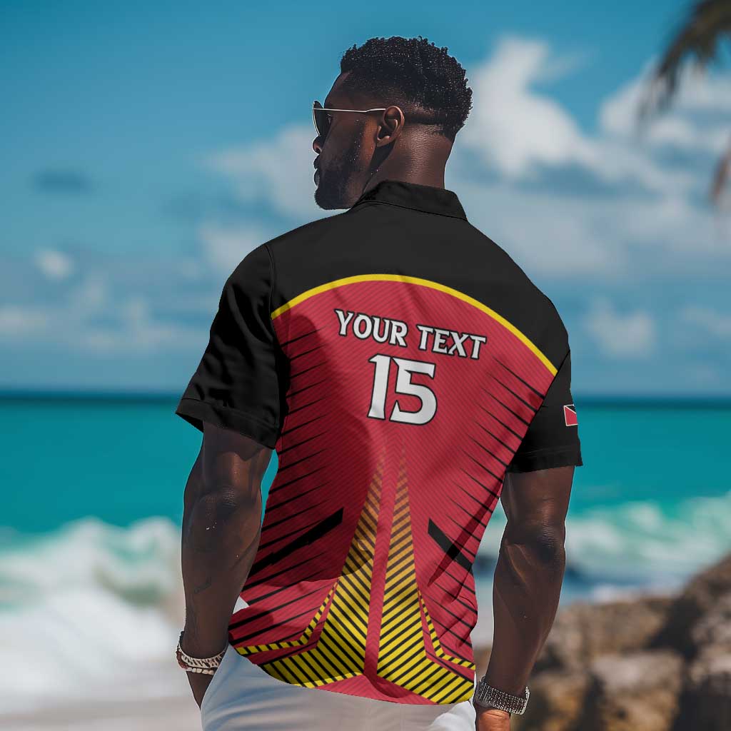 Trinidad and Tobago Cricket Custom Hawaiian Shirt Trinbago Strong - African Pride