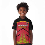 Trinidad and Tobago Cricket Custom Kid Polo Shirt Trinbago Strong - African Pride