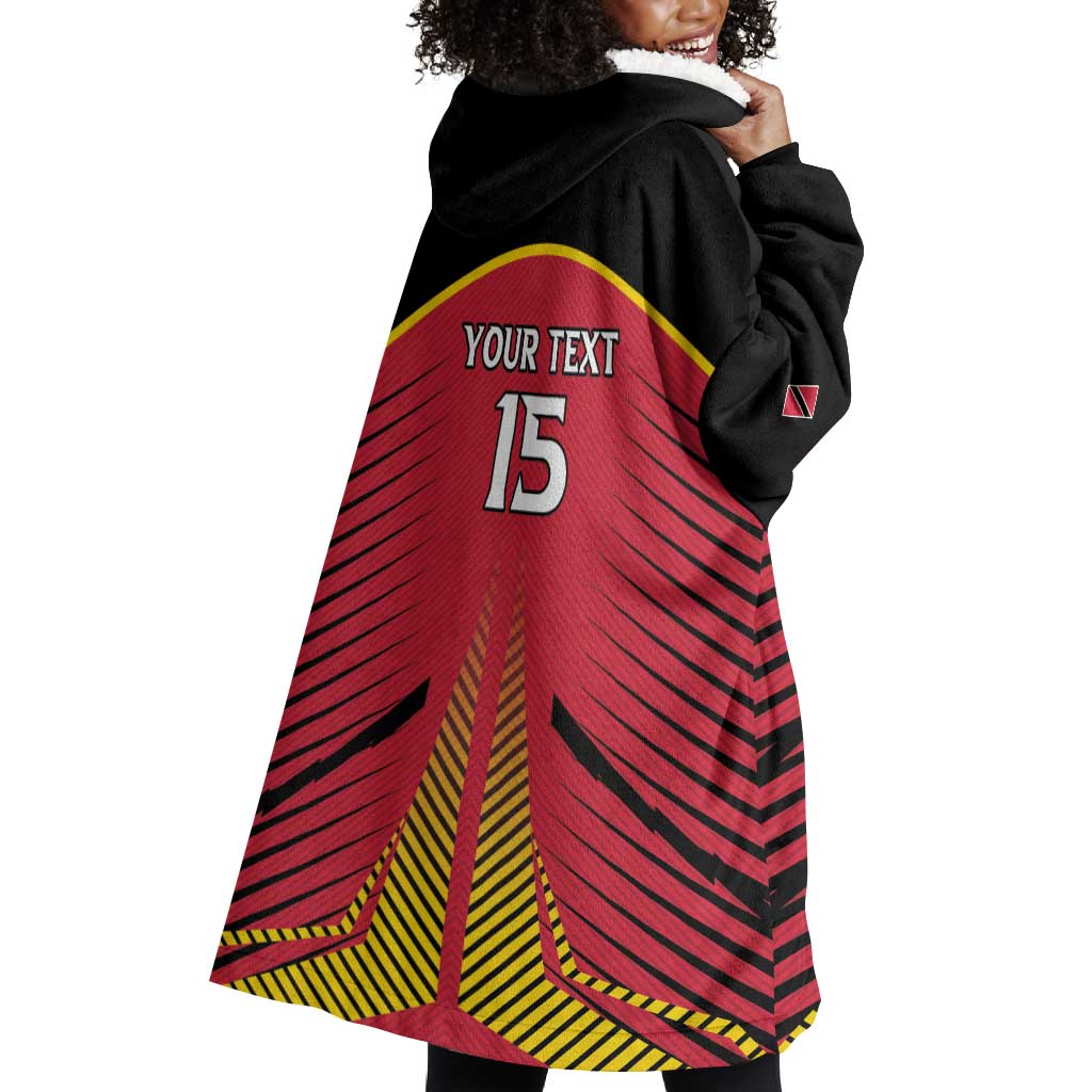 Trinidad and Tobago Cricket Custom Wearable Blanket Hoodie Trinbago Strong - African Pride