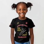 African American Heroes Kid T shirt Montford Point Marines - Black - African Pride