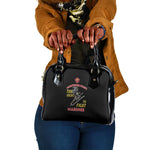 African American Heroes Shoulder Handbag Montford Point Marines - Black - African Pride